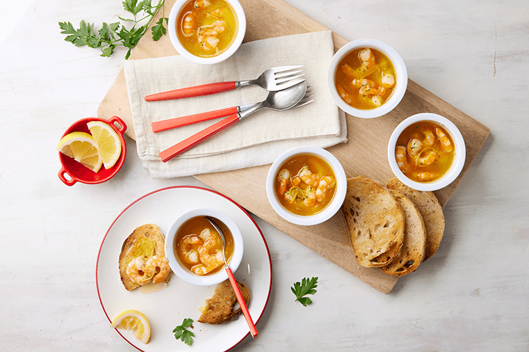 Potted prawns