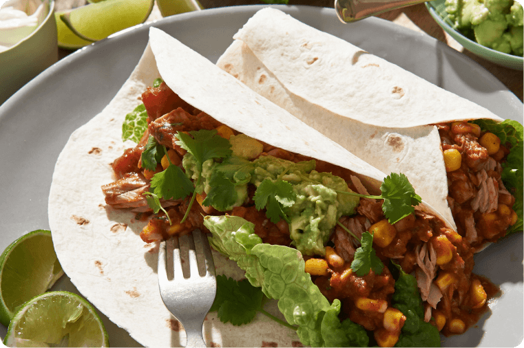 Tuna & Corn Burritos